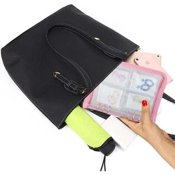 Earring Organizer Case Travel Jewelry Organizer Transparent Jewelry Storage Book - Picture 7 of 7